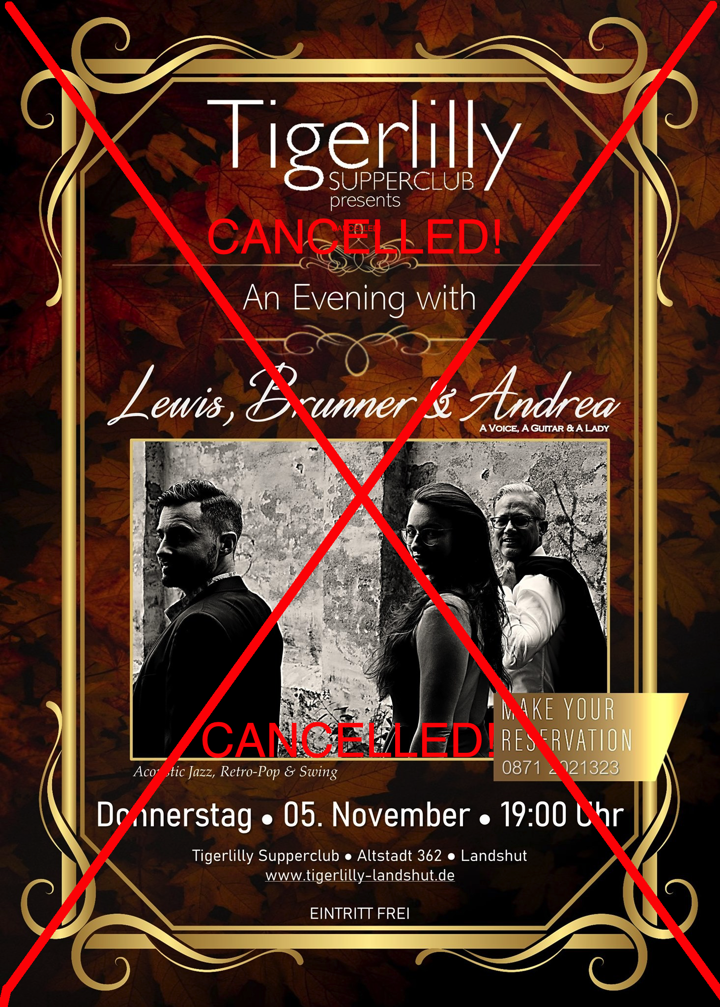 Shows abgesagt!